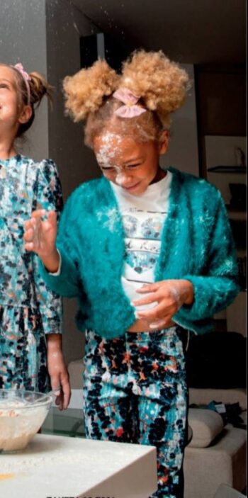 Σετ μπλούζα με κολάν βελουτέ - Image 1