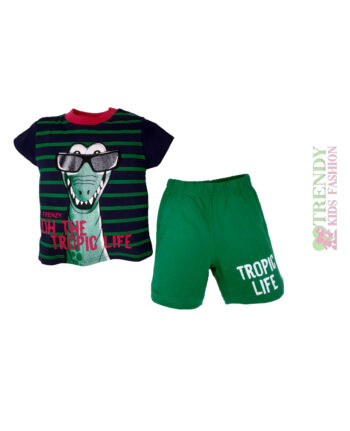 Σετ βερμούδα μπλούζα "TROPIC LIFE" - 71815027 - Image 1
