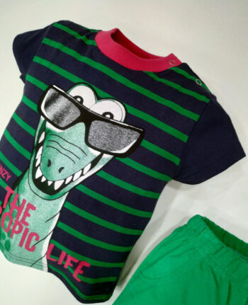 Σετ βερμούδα μπλούζα "TROPIC LIFE" - 71815027 - Image 3