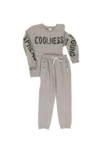 Φόρμα φούτερ 45-8006 ανθρακί - Image 4