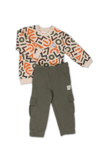 Φόρμα φούτερ 45-814 μπεζ- χακί - Image 1