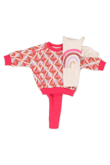 Σετ 3 τεμ. με μπλούζα φούτερ λεπτή μπλούζα και κολάν 45-8257 - Image 1