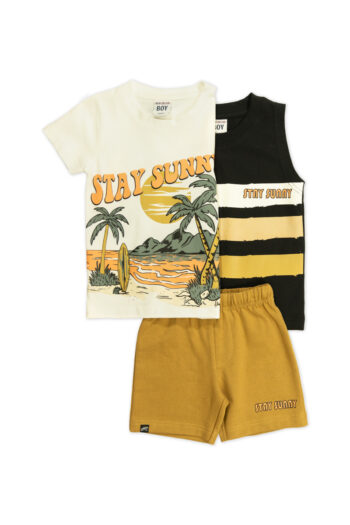 Σετ με 2 μπλούζες και βερμούδα 844 - Image 1