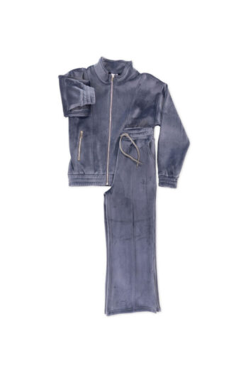 Σετ βελούδο με ζακέτα και παντελόνι καμπάνα 45-8447 - Image 6