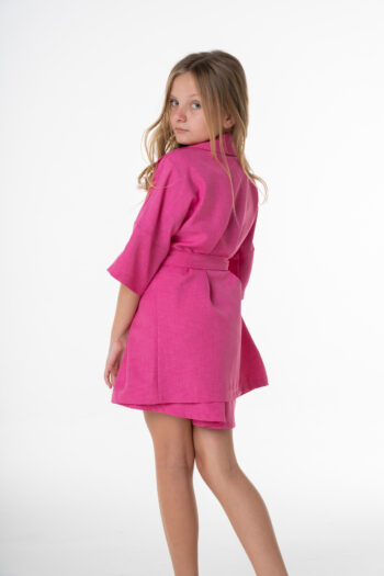 Καμπαρντίνα Oversizet GNS216 Φούξια - Image 3