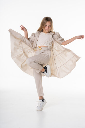 Καμπαρντίνα-φόρεμα μπεζ - Image 4