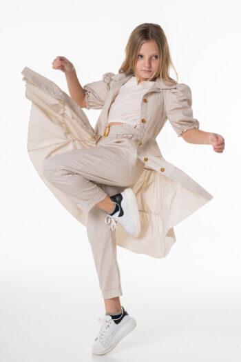 Καμπαρντίνα-φόρεμα μπεζ - Image 1