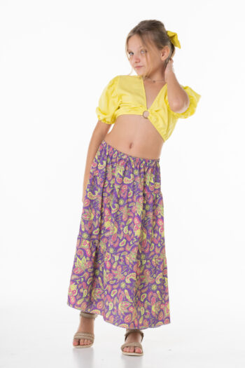 Σετ τοπάκι με μακριά εμπριμέ φουσάτα - Image 9