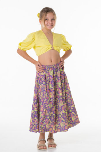 Σετ τοπάκι με μακριά εμπριμέ φουσάτα - Image 3