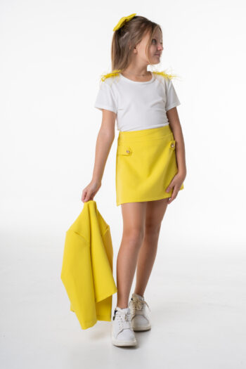 Σακάκι κιτρινο με χρυσά κουμπάκια - Image 9