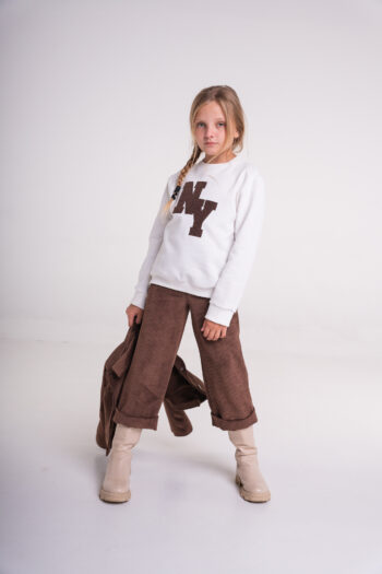 Παντελόνι κοτλέ 3/4 με ρεβέρ - Image 3