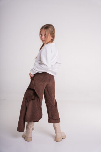 Παντελόνι κοτλέ 3/4 με ρεβέρ - Image 4