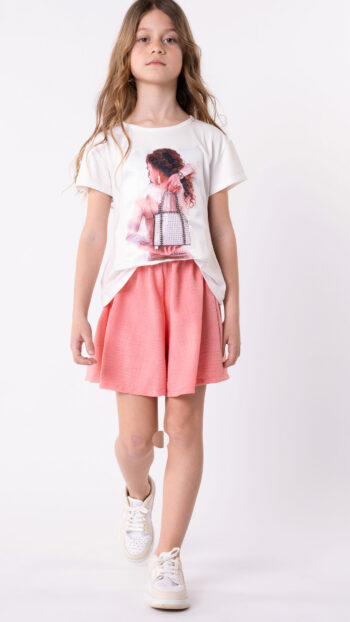 Σορτς κοραλλί χρώμα GNS507 - Image 2