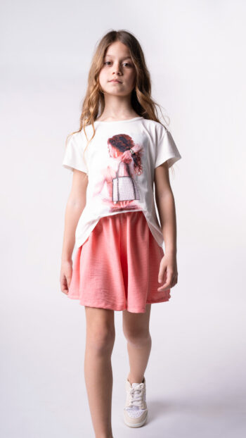 Σορτς κοραλλί χρώμα GNS507 - Image 1