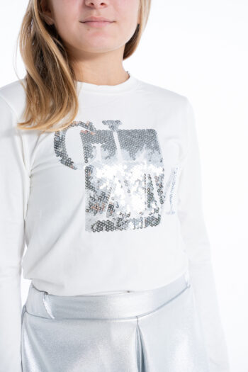 Μπλούζα με χρυσές παγιετες από βισκόζι ύφασμα ελαστικό .  - Image 1