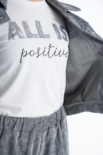 Μπλούζα με παγιετες από βισκόζι ύφασμα ελαστικό . - Image 3