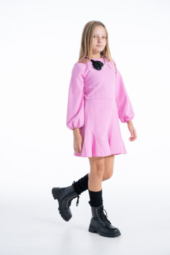 Ολόσωμο σορτς σε ροζ και κόκκινο χρώμα - Image 5