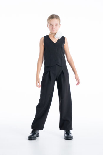 Σετ γιλέκο και παντελόνι μαύρο - Image 7