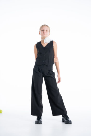 Σετ γιλέκο και παντελόνι μαύρο - Image 6