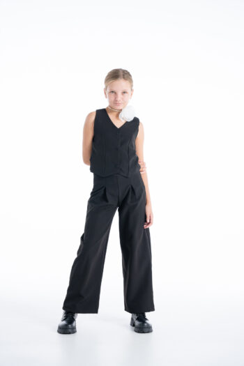 Σετ γιλέκο και παντελόνι μαύρο - Image 5