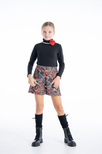 Σορτς εμπριμέ κόκκινο χρώμα - Image 10