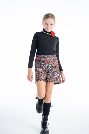 Σορτς εμπριμέ κόκκινο χρώμα - Image 9