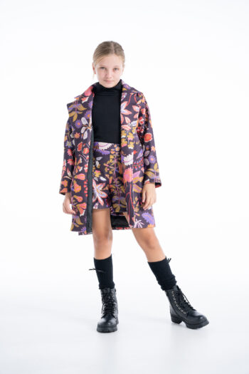 Σορτς εμπριμέ μωβ χρώμα. - Image 3