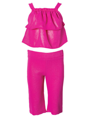 Σετ παντελόνα φούξ shiny με τοπάκ - Image 2
