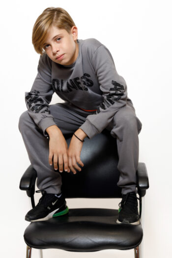 Φόρμα φούτερ 45-8006 ανθρακί - Image 3