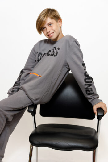 Φόρμα φούτερ 45-8006 ανθρακί - Image 2