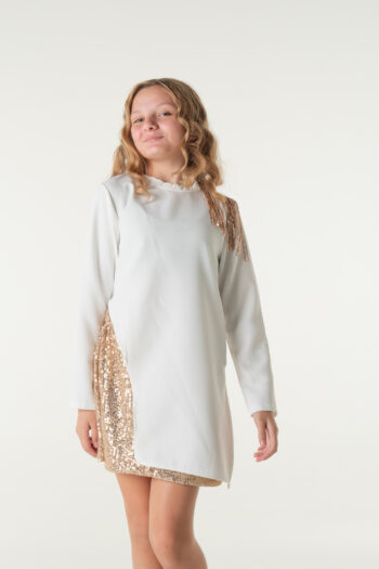 Σετ πουκαμίσα με κρόσσια παγιετα και φούστα με παγιετες - Image 3