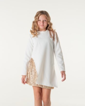 Σετ πουκαμίσα με κρόσσια παγιετα και φούστα με παγιετες - Image 1