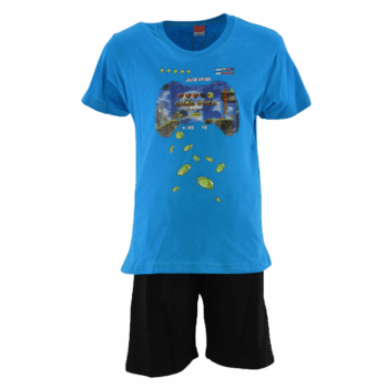 Παιδικό σετ μακό με τύπωμα "Game over" Μαύρο / ρουά - Image 1