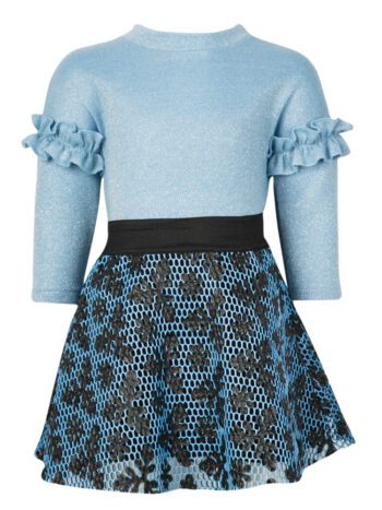 Σετ με φούστα και πλεκτο μπλουζάκι LUREX 4153 - Image 1