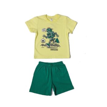 Παιδική Πιτζάμα Καλοκαιρινή για Αγόρι Κίτρινη - Image 1