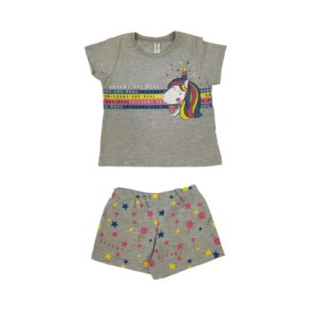 ΠΥΖΑΜΑ ΓΚΡΙ ΜΕ ΕΜΠΡΙΜΕ ΣΟΡΤΣ-DREAMS - Image 1