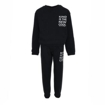 Φόρμα για κορίτσια New College μαύρο - Image 2