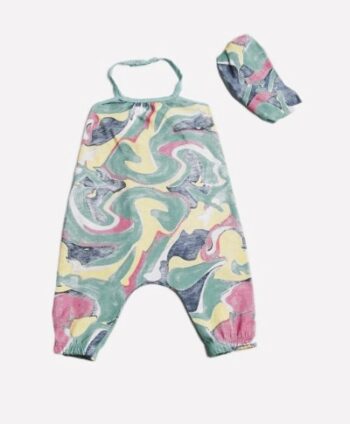 Ολόσωμη φόρμα με μπαντανα. - Μέντα - Image 1