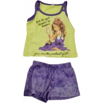 Πιτζάμα Καλοκαιρινή για Κορίτσι Κίτρινη - Image 1