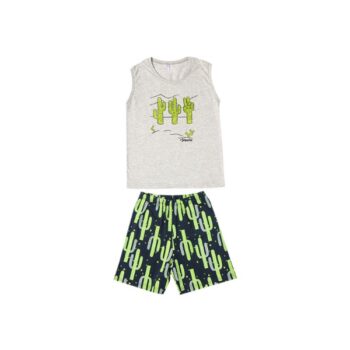 ΠΥΖΑΜΑ ΓΚΡΙ ΜΕ ΤΥΠΩΜΑ-DREAMS - Image 1