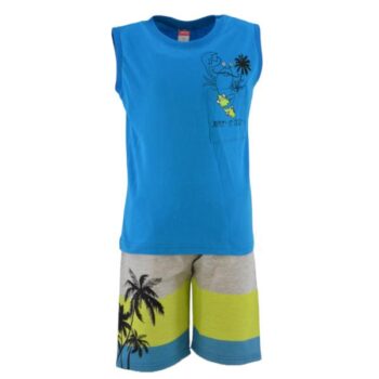 Σετ με Σορτς Καλοκαιρινό για Αγόρι 2τμχ Μπλε - Image 1
