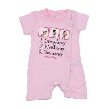 Κοντομάνικο φορμάκι για κορίτσι - Ροζ - Image 1