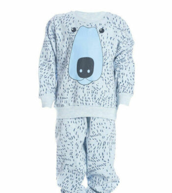 Παιδική Πιτζάμα Χειμωνιάτικη Βαμβακερή Γαλάζια - Image 1