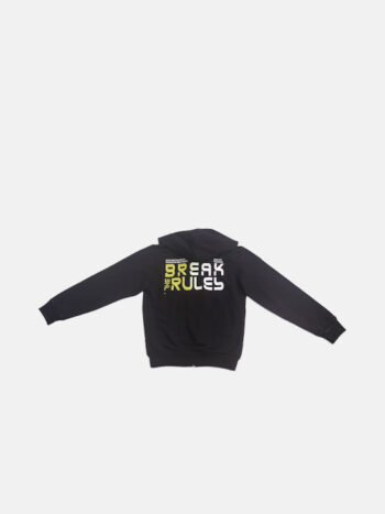 Σετ φόρμα με ζακέτα χωρείς χνούδι Μαύρο 2τμχ - Image 2