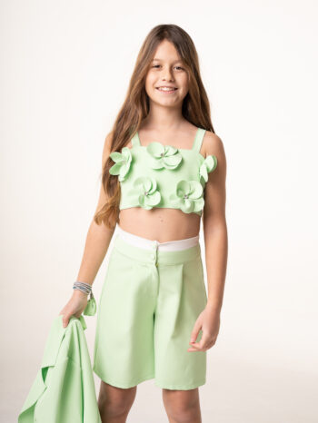 Σετ 3τεμ. Σακάκι βερμούδα και κροποπ - Image 4