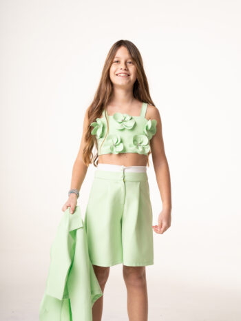 Σετ 3τεμ. Σακάκι βερμούδα και κροποπ - Image 2