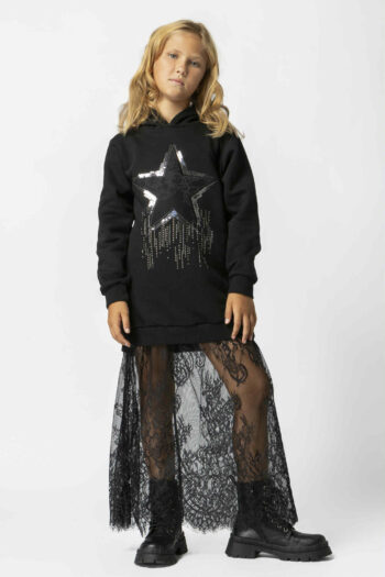 Σετ 2τεμ. φούτερ με φούστα από δαντέλας - Image 2