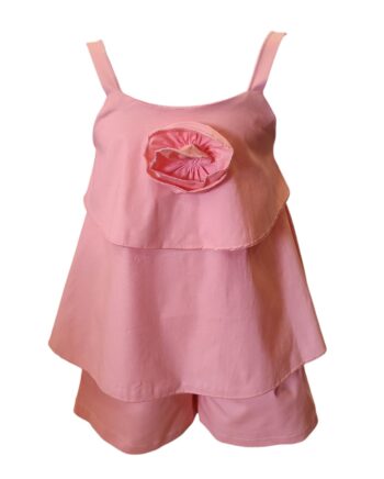 Σετ σε 4 χρώματα με αεράτο crop top και σορτς - Image 5