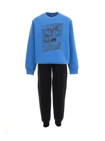 Φόρμα φούτερ JYC Γαλάζιο - Μαύρο - Image 2