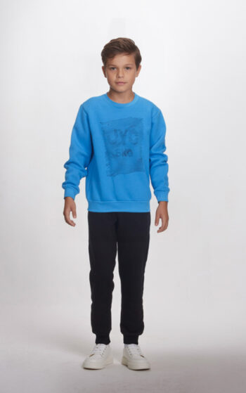 Φόρμα φούτερ JYC Γαλάζιο - Μαύρο - Image 1